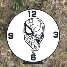 spiderman-venom led clock 3d print model - Mito3D