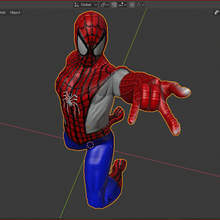 spiderman jeu blender agora3d 3d print model - Mito3D