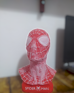 hombre araña ara busto 3d print model - Mito3D