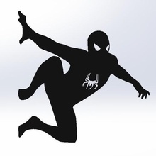 spiderman gioco il veleno logo la marvel avengers 3d print model - Mito3D