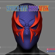 spiderman 2099 helmet - marvel cosplay mask 3d print model - Mito3D