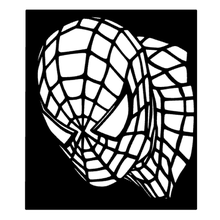 hombre araña 2d decoración interior diseño Arte nerd llavero emblema colgante pendiente logo accesorio geométrico maravilla héroe superhéroe 3d print model - Mito3D