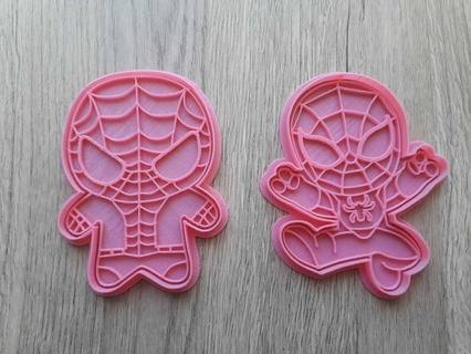 hombre araña bebé galletas corte tortas 3d print model - Mito3D
