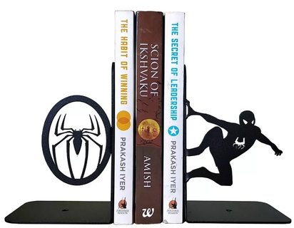 homme araignée livre titulaire soutien serre livres bookholder 3d print model - Mito3D