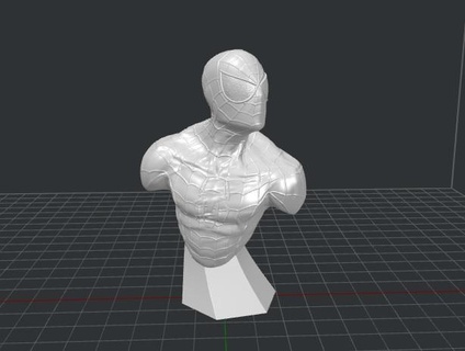 hombre araña busto maravilla vengadores 3d print model - Mito3D