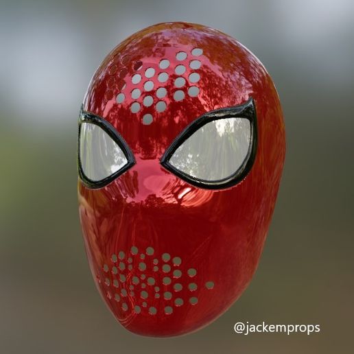 spiderman classic lense version stl file into the spiderverse amazing 3d print miles morales ps5 spectacular ps4 3D print model - Mito3D