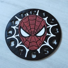 spiderman reloj casa decoración tiempo de la araña montre marvel hombre horloge body3d cuerpo 3d print model - Mito3D
