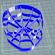 spiderman cookie cutter home cutting 3d print model - Mito3D