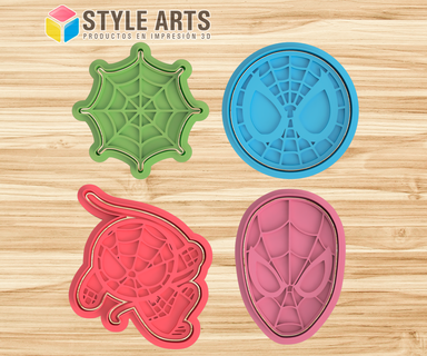 spiderman cookie cutters - cookies cutter spiderman spiderman marvel cutting cookies cutter stamp cookies masses porcelain  3d print model - Mito3D