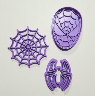 spiderman cutter spiderman spider web seal spiderman collage cutter spiderman face spider web  3d print model - Mito3D