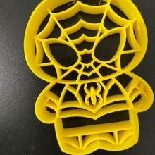 spiderman cutter cookie fondant cookies mold halloween day from dead superheroes marvel dc spider 3d print model - Mito3D