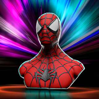 Spider Ventilator Kunst Wunder Spinne Peter Parker Figur Büste Super Held 3d print model - Mito3D