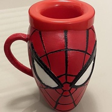 spiderman puño taza - de la pu o hombre ara casa vengadores thanos marvel vidrio copa hombreara 3d print model - Mito3D