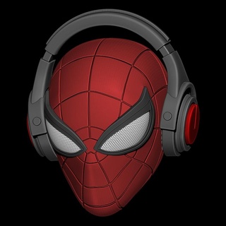 homme araignée casque musique homme araignée tête merveille marvellegend Marvelzombies morts vivants Douane figure 3d print model - Mito3D