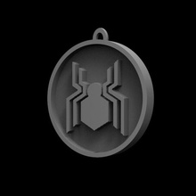 spiderman homecomig logo art il mcu loki hulk antman hydra pantera nera captain america deadpool thor ironman supereroe keychain la marvel 3d print model - Mito3D