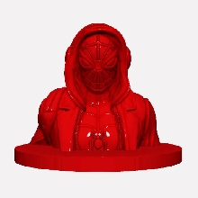 homme araignée retour maison buste 3d print model - Mito3D