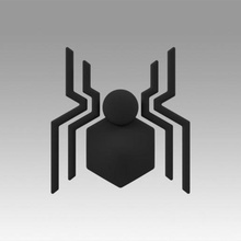 spiderman retrouvailles poitrine logo jeu incroyable la bande dessinée signe symbole d'autres le bricolage passe-temps costume de marvel retour à maison 3d print model - Mito3D