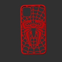 spiderman i-phone 11 3d case printable stl gadget cover print iphone model smartphone web 3d print model - Mito3D