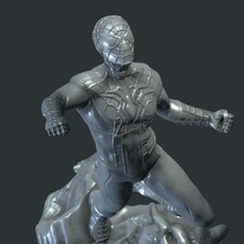 uomo Ragno ispirato diorama Vendicatori Capitano Lontano casa hulk ferro nick fury spider man thor creature 3d print model - Mito3D