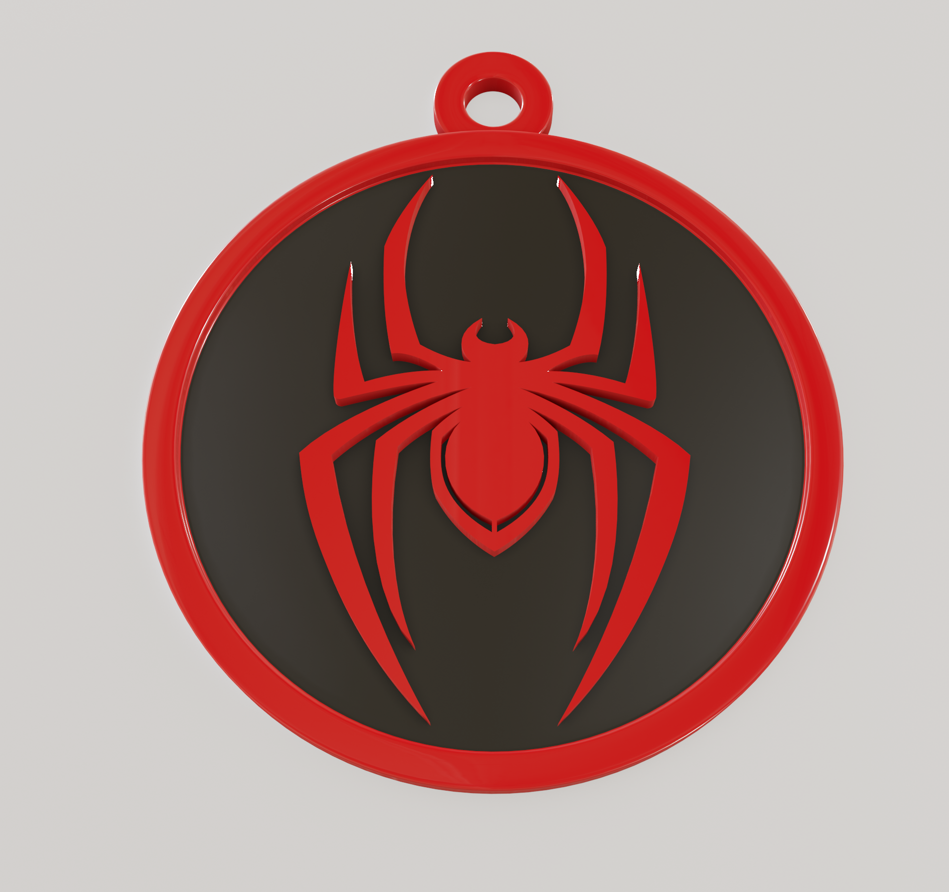 Örümcek Adam anahtarlık anahtar yüzük binlerce ahlaki logo 3D print model - Mito3D