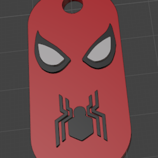 spiderman keychain tool key ring tom holland comic comics superhero 3D print model - Mito3D