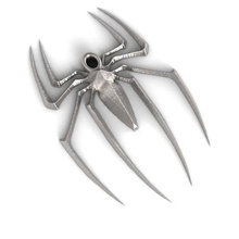 spiderman keychain jewelry super hero marvel comic pendant 3d print model - Mito3D