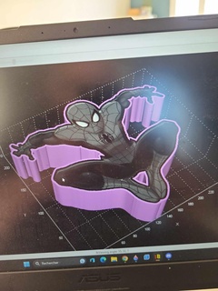 spiderman litho box 3d print model - Mito3D