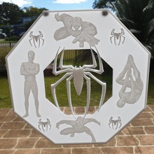 hombre araña litofano ventana Arte maravilla niños fácil divertido 3d print model - Mito3D