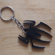 spiderman logo keychain 3d print model - Mito3D