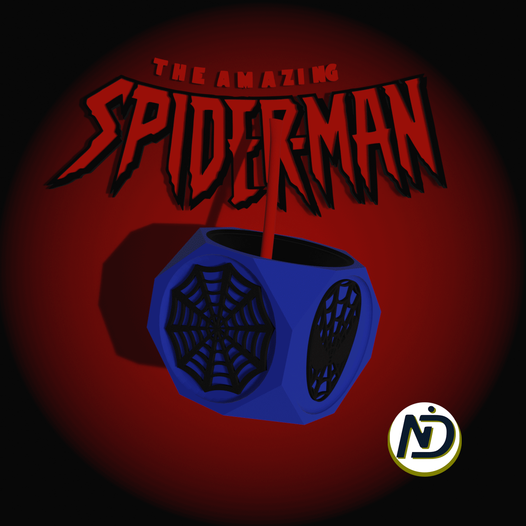 hombre araña mate + 4 apliques compañero yerba yerbero maravilla superhéroe diseño original regalo argentina 3D print model - Mito3D