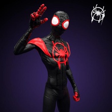 spiderman miles morales - spiderverse version thousands morals art statue comic book marvel superhero dc avenger 3d print model - Mito3D