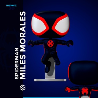 spiderman miles morales funko pop marvel thousands funkopop spiderverse toy 3d print model - Mito3D