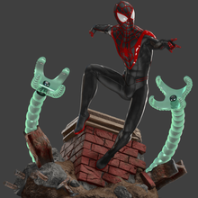 spiderman miles morales print sculpture statue collectible marvel avengers hero 3dmodelling 3dprinting 3d art actionfigure 3d print model - Mito3D