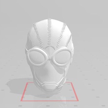 hombre araña negro inspirado haz spiderverse máscara lente réplica vengadores pedro Parker maravilla cosplay disfraz 3d print model - Mito3D