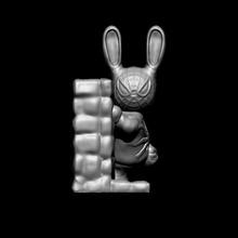 spiderman rabbit art bust zbrush d3dcreative new pet easterbunny animal cute wall dcuniverse man spider bunny easter hero marvel 3d print model - Mito3D