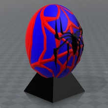 spiderman superhéroe huevos juego los cómics superhéroes juguete arte psl 3d print model - Mito3D