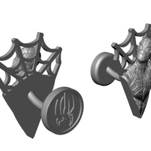 spiderman jumeaux de spider-man bijoux les boutons manchette web hommes la mode 3d print model - Mito3D