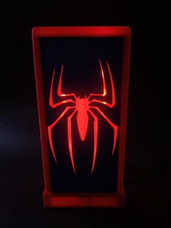 spiderman usb lamp led desk fun art 3d print model - Mito3D