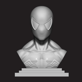 spiderman venom bust art 3d zbrush print 3d print model - Mito3D