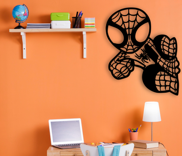 spiderman wall decoration table marvel comics spider man 3d print model - Mito3D