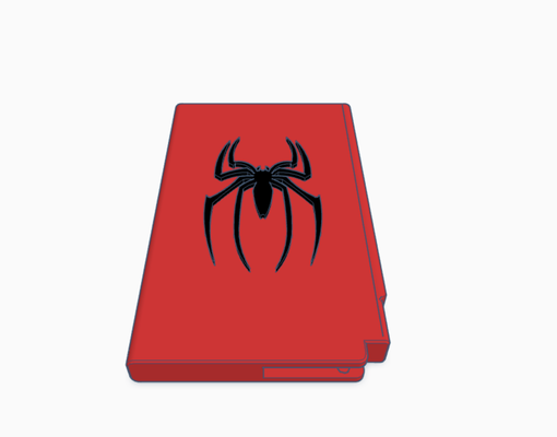 örümcek adam cüzdan süper kahraman logo kart kredi hayret yenilmezler para tom hollanda 3d print model - Mito3D
