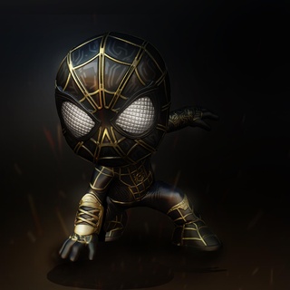 spiderman way home stl black costume toy toy game game spiderman nowayhome tomholland spiderman way home chibi tom holland spiderman electro green ock sleeps duendeverde tiny  3d print model - Mito3D