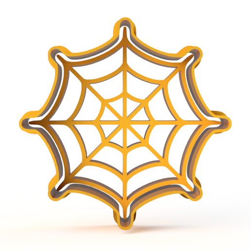 örümcek ağı kurabiye sevimli kesici 3D print model - Mito3D