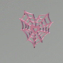 teia aranha argolas joalheria aros chave anel pendente coração encantos pingente brinco 3d print model - Mito3D