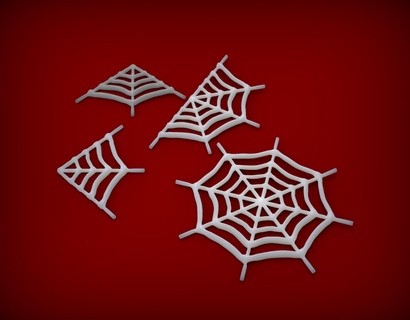 spiderwebs halloween decorations 3d printable haunted house decor printing spooky web designs creepy home accents party props realistic spiderweb patterns eerie diy projects de 3d print model - Mito3D