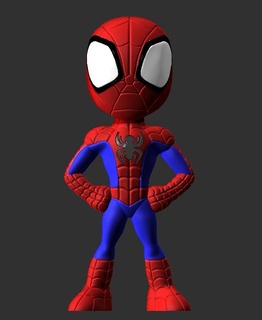 spidey incroyable copains homme araignée merveille peter Parker disney junior canal super héros jouets art jouet 3d 3d print model - Mito3D