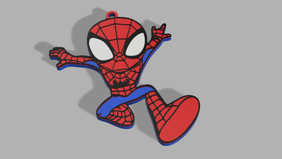 örümcek inanılmaz Arkadaşlar anahtarlık Peter Parker Örümcek Adam anahtar Zincir küçük 3d print model - Mito3D