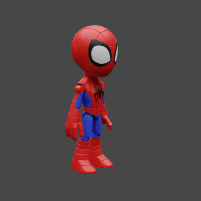 spidey amazing friends peter game articulado 3d print model - Mito3D