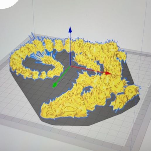 sivri uç eklemli ateş Ejderha 3D print model - Mito3D