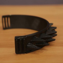 spike bracelet semiflex fashion 3d print model - Mito3D
